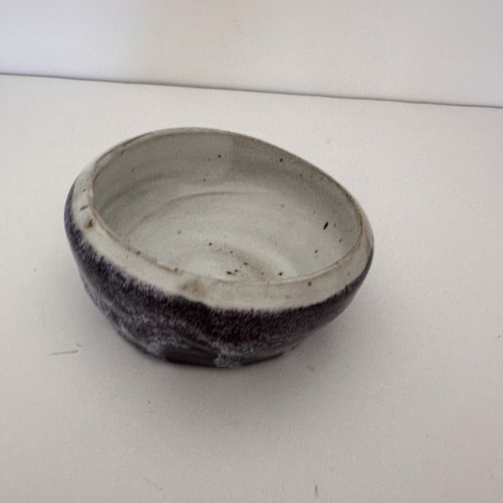 Beautiful Purple And Gray Small Nik Nak Handmade‎ Pottery Bowl Decorative